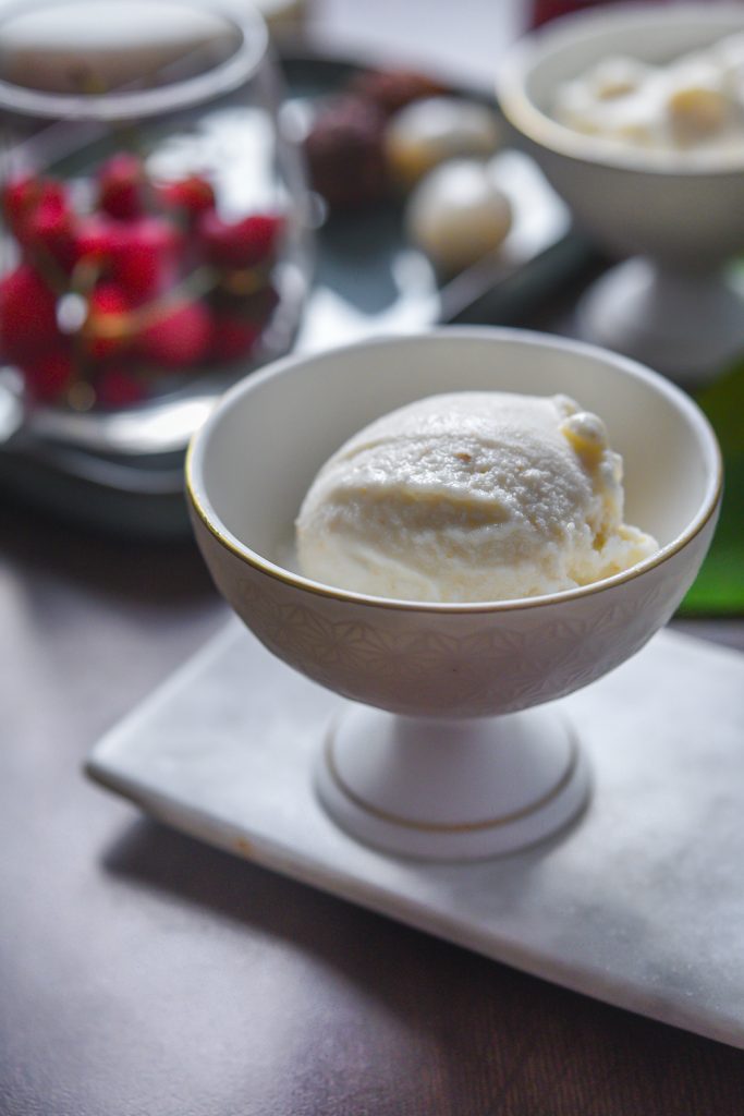 Lychee Icecream  – 2 Bliss of Baking