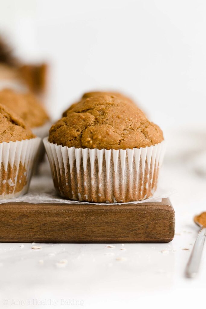 Healthy Gingerbread Oatmeal Muffins | Amy’s Healthy Baking
