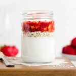 Healthy Strawberry Protein Overnight Oats | Amy’s Healthy Baking